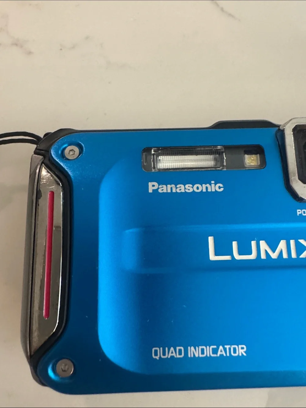 Panasonic Lumix Compact Digital Camera in Blue with Charger